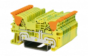 DINKLE DIN RAIL EARTH TERMINAL 1.5MM LEVER SPRING CLAMP