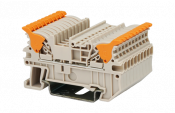 DINKLE DIN RAIL TERMINAL GREY 1.5MM LEVER SPRING CLAMP