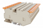 DINKLE DIN RAIL TERMINAL GREY 16MM LEVER SPRING CLAMP