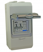 PLASTIC ENCLOSED 1PH SPD 230/400V 15KA + 2P 32A MCB