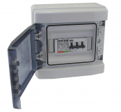 ENCLOSED 3PH SPD 230/400V 40KA + 3P 63A MCB IP65 POLYCARB ENC