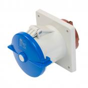SCL 240V 125A BLUE INDUSTRIAL PANEL MOUNT SOCKET 3 PIN IP67
