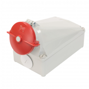 SCL 415V 125A RED INDUSTRIAL SURFACE MOUNT SOCKET 4 PIN IP67
