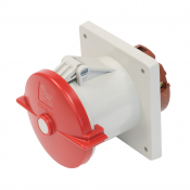 SCL 415V 125A RED INDUSTRIAL PANEL MOUNT SOCKET 5 PIN IP67