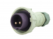 SCL 20V 16A VIOLET INDUSTRIAL PLUG 2 PIN IP67