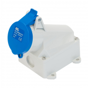 SCL 240V 16A BLUE INDUSTRIAL SURFACE MOUNT SOCKET 3 PIN IP44