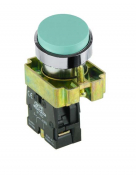 SCL 22MM PUSHBUTTON HEAD GREEN PROJECTING WITH 1 NO CONTACT