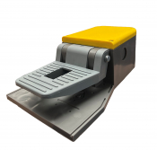 COMEPI FOOT SWITCH M20 1NO+NC YELLOW, NO COVER. SNAP ACTION