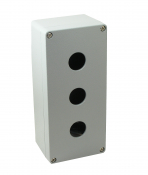 SCL 3 HOLE ALUMINIUM P/BUTTON STATION + 20MM GLAND