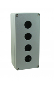 SCL 4 HOLE ALUMINIUM P/BUTTON STATION + 20MM GLAND