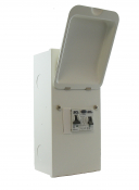 SCL ENCLOSED SINGLE PHASE SHOWER UNIT, 63A 30mA Type A RCD + 50A 6kA B Curve MCB