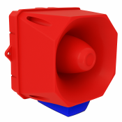 X10 MIDI SOUND/BEACON 10-60VDC 10-30VAC RED BASE IP69K BLUE