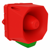 X10 MAXI SOUNDER/BEACON 115-230VAC RED BASE IP69K GRN