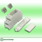 EUROCLAMP DIN MODULE HOUSING 22MM GREY
