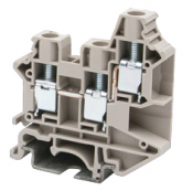 DINKLE 3W DIN RAIL TERMINAL GREY 6MM
