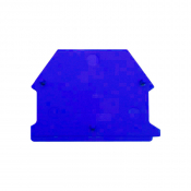 DINKLE 6MM DIN TERM END COVER BLUE