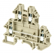 DINKLE 2+2W DIN RAIL TERM GREY 4MM