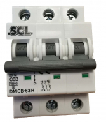 SCL 63A MODULAR MCB 3 POLE TYPE C
