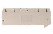 DINKLE FEED-THROUGH 4W DIN TER END COVER GREY 1.5MM