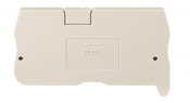 DINKLE FEED-THROUGH DIN TERM END COVER GREY 1.5MM