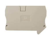 DINKLE FEED-THROUGH DIN TERM END COVER GREY 10MM