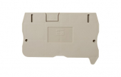 DINKLE FEED-THROUGH DIN TERM END COVER GREY 2.5MM