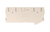 DINKLE FEED-THROUGH 4W DIN TER END COVER GREY 6MM