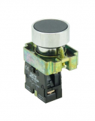 SCL 22MM PUSHBUTTON BLACK + 1NO