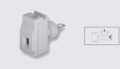 EUROCLAMP PANEL FEED THROUGH TERMINAL 32A 10mm GREY
