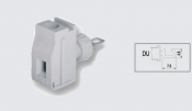 EUROCLAMP PANEL FEED THROUGH TERMINAL 32A 10mm GREY