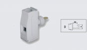 EUROCLAMP PANEL FEED THROUGH TERMINAL 41A 10mm GREY