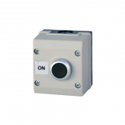 CONTROL STATION-MOM BLACK WITH 1 N/O CONTACT BLOCK