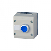 CONTROL STATION-MOM BLUE WITH 1 N/O CONTACT BLOCK