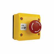 EM STOP STATION-TWIST RELEASE WITH 1 N/O CONTACT BLOCK