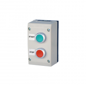 CONTROL STATION RED & GREEN GREY ENCLOSURE 1NO + 1NC