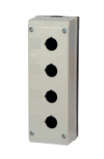 TEND 22mm 4 HOLE ENCLOSURE GREY