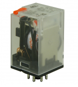 SCL 2 POLE PLUG IN RELAY 24VAC 10AMP 8 PIN LED & TEST BUTTON