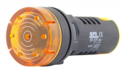 SCL 22mm CONTINUOUS BUZZER 230VAC + CONTINUOUS YELLOW LED