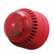 ROLP MAXI SOLISTA ALARM RED LED 18-28VDC SHALLOW BASE