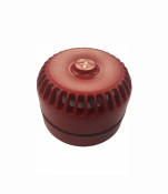 STRIDOR MULTISOUND ALARM RED 9-28VDC SHALLOW BASE