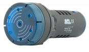 SCL 22mm PULSATING BUZZER 110V WITH FLASHING BLUE LED