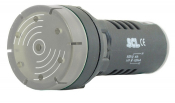 SCL 22mm PULSATING BUZZER 24V WITH FLASHING WHITE LED