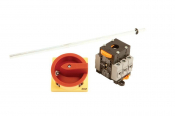 TEND 80A 3P BASEMOUNT ISOLATOR R&Y PADLOCK HANDLE 300mm SHAFT