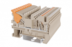 DPH Single Lever / Push In  and Dual Lever Spring Clamp DIN Rail Terminals
