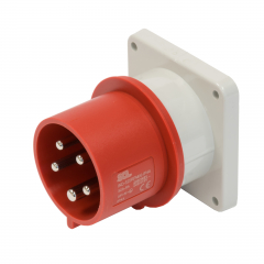 IP44 Straight Panel Mount Appliance Inlet
