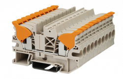 DPH Dual Lever Spring Clamp DIN Rail Terminals