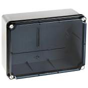 IP66/67 Junction Boxes with Clear Lid & Plain Sides