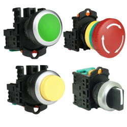 Tend PB22 Series - Pushbuttons, Key Switches & Selector Switches