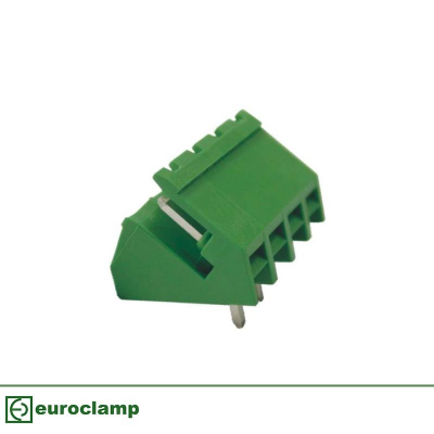 Angled Male 5.08mm Pitch Plug In Terminal Blocks Open End